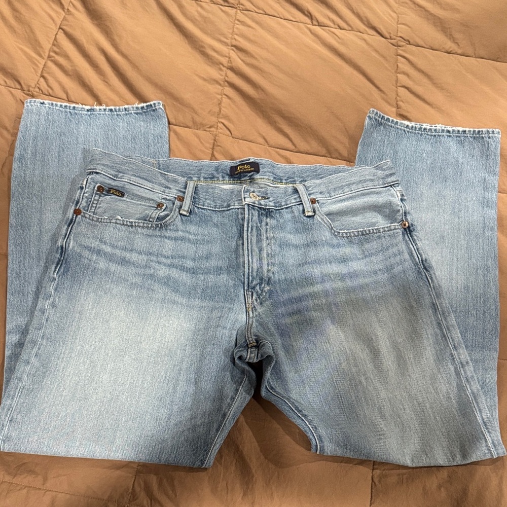 Ralph Lauren Polo Men's Classic Light Blue Jeans 36 x 32